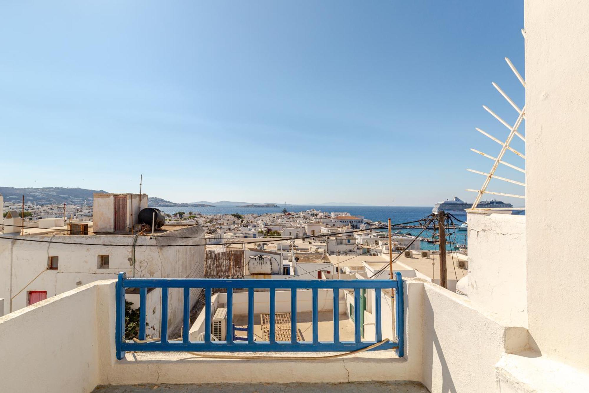 Elenitas Town House With Veranda And Sea View Mykonos Town Eksteriør bilde