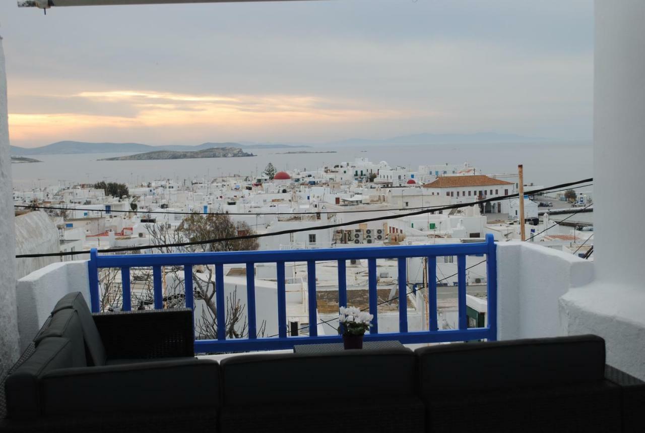 Elenitas Town House With Veranda And Sea View Mykonos Town Eksteriør bilde
